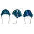 Waterpolo teamset caps blauw. 13 caps UIT
