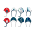 Waterpolo cap set compleet.    26 caps